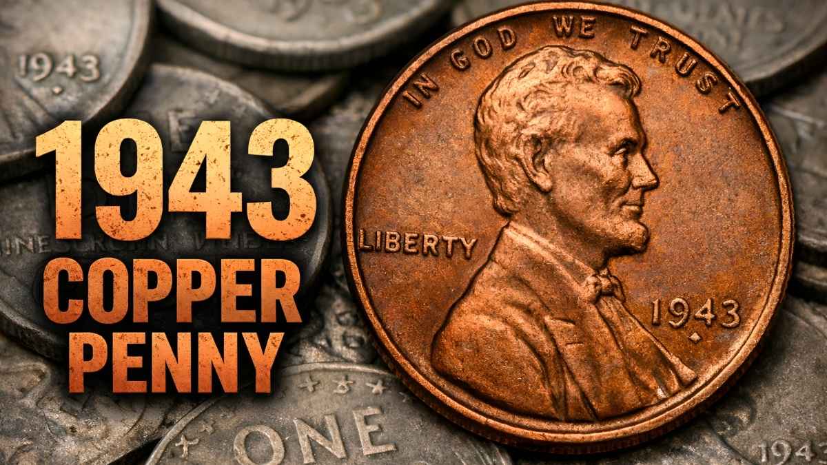 1943 Copper Penny: Wartime Error Coin Valued at $750M and Known as the Most Famous Penny Ever Struck